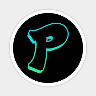 Letter P - Outline Magnet